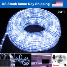 30Ft Led Flexible Strip Lights In/Outdoor Hanukkah Decor Rope Lights With Remote - £39.49 GBP