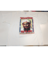 Vintage Osama Bin Laden Wanted Dead or Alive Y2K T Shirt Men&#39;s XL 911 - £36.43 GBP