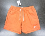 NWT Nike AR2382-871 Men Sportswear SPE Woven Lined Flow Shorts Orange Tr... - £27.40 GBP