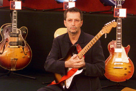 Eric Clapton Posing with Guitars 24x18 Poster - £19.17 GBP