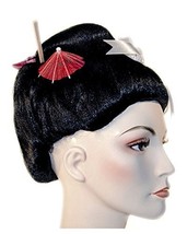 Lacey Wigs Geisha Fancy Black Costume Wig - £78.94 GBP