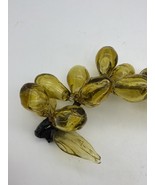 Vtg Glass Grapes Cluster Amber Individually Hand Blown mid-century moder... - $463.92 MXN