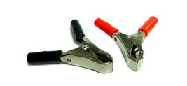 Federated 81059-3 Insulated Clamps 30 AMP Nickel Plated Red/Black 810593... - £11.75 GBP