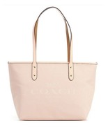 New COACH Women&#39;s Horse and Carriage Jacquard City Zip Tote Faded Blush - £179.06 GBP