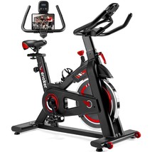 Exercise Bike, Stationary Bike For Home, Indoor Bike With Silent Belt Drive, Hea - £288.68 GBP