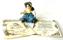 Jan Hagara Porcelain Miniature Lisa Doll M11353 Ltd Ed w/ Box &amp; COA 1990 - £15.21 GBP