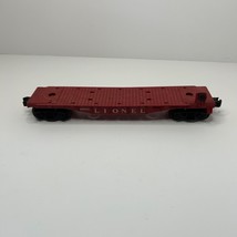 Lionel 6800 Red Flat Car No Plane - £18.44 GBP