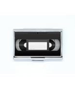 Business &amp; Credit Card Case vintage video tape analog k7 Steel Pocket bo... - £12.43 GBP