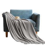 Anyhouz 130*230cm Light Gray Blanket Home Decorative Thickened Knitted C... - $1,162.11 MXN