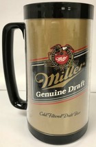 Thermo-Serv MILLER GENUINE DRAFT Vintage Beer Mug WHITE Retro Drinkware - £7.76 GBP