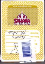 SAHARA Hotel Las Vegas Gold Playing Cards - £6.35 GBP