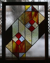 Stained Glass panel, 3D, 3 dimensional, Cathedral Glass with - £119.53 GBP