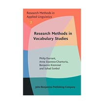 Research Methods in Vocabulary Studies Durrant, Philip/ Siyanova-chanturia, Anna - £30.75 GBP