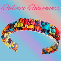Scrunchie Autism Awareness Headband - $13.99