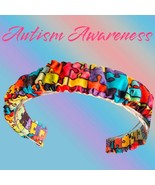 Scrunchie Autism Awareness Headband - $13.99