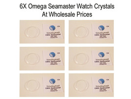 6X WATCH PLASTIC PLEXI-GLASS CRYSTAL FOR OMEGA SEAMASTER WHOLESALE 30.6m... - $48.47