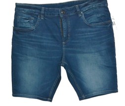 Buffalo by David Bitton Men&#39;s  Blue Denim Cotton  Shorts Size 38 NEW - £36.76 GBP