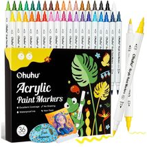 High-opacity Watercolor Paint Pens - 36 Vibrant Colors &amp; Dual Brush/Fine... - $50.44