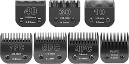 AAA Black Detachable Pet Dog Grooming Clipper Stainless Steel Blades Set,Compati - £118.62 GBP