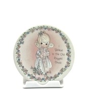 Precious Moments Porcelain Plate I Believe In The Old Rugged Cross - £22.99 GBP
