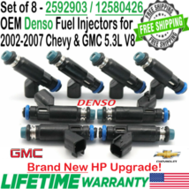 OEM x8 Denso NEW HP Upgrade Fuel Injectors for 2002-2007 Chevrolet Tahoe... - £305.04 GBP