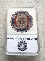 Us Marine Corps Military Police (Copper) Challenge Coin With Case - £15.79 GBP