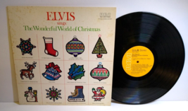 Elvis Presley Sings The Wonderful World Of Christmas Vinyl LP Record Album 1975 - £18.56 GBP