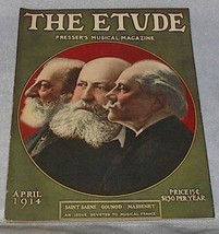 Presser&#39;s Musical Magazine Etude April 1914 Colgate Talc Powder - £7.82 GBP