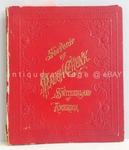 1894 Antique Souvenir Mauch Chunk Pa Photo Views Book Switzerland Of America Hc - £99.41 GBP