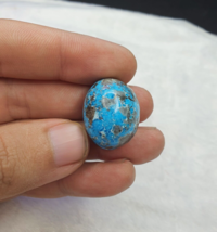 Una forma ovalada 100% genuino cabujón turquesa persa 65 cts - €45,07 EUR