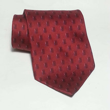 NEO Bill Blass Men Silk Dress Red Tie 4&quot; wide 59&quot; long Made in USA - £7.71 GBP