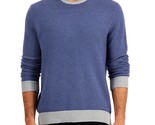 Club Room Men&#39;s Elevated Tonal Textured Sweater in Navy-Size Large - $16.97