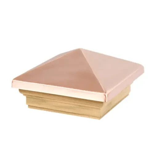 Pyramid Post Top 4" x 4" Pine/Copper Brown Prefinished - Waddell 220 (4-Pack) Item image 2