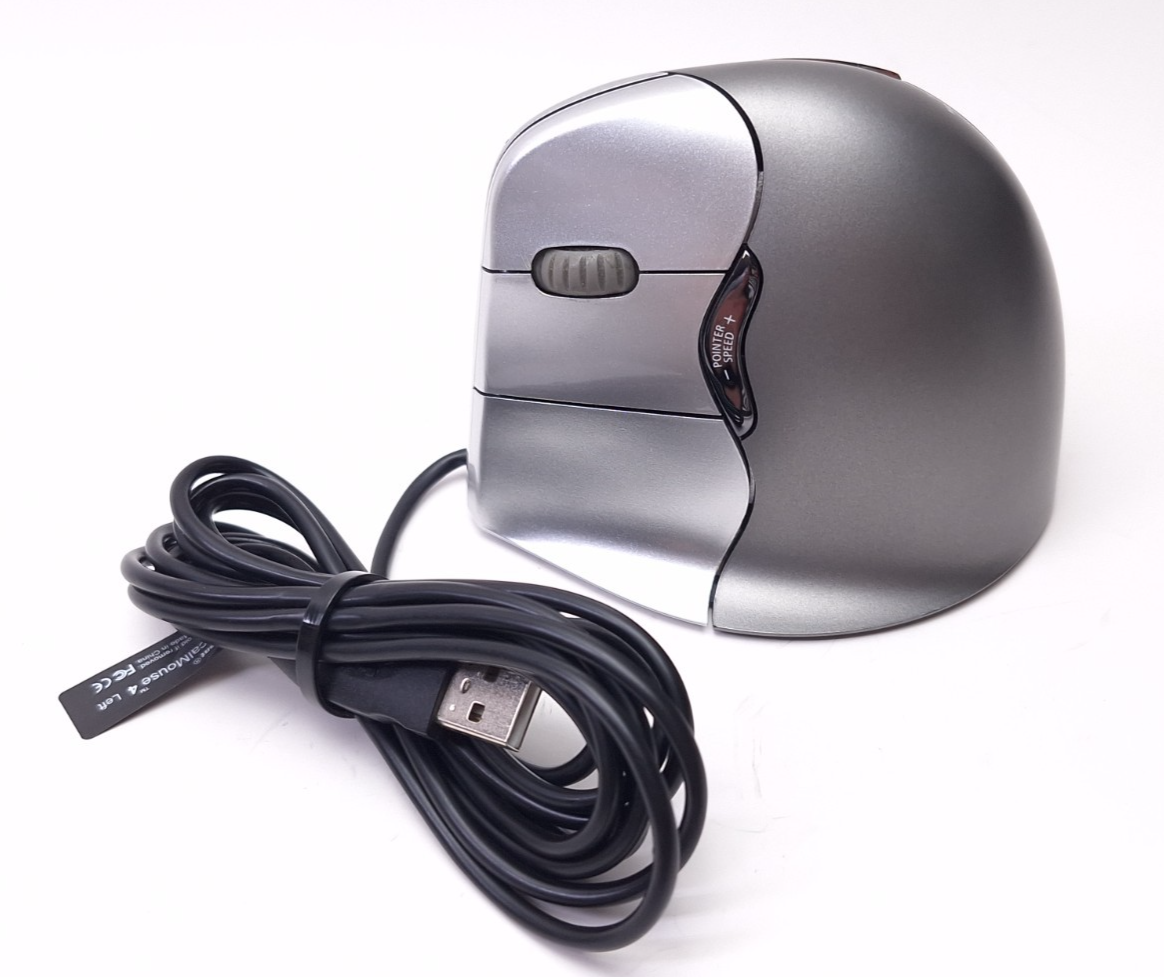 Evoluent VM4L Ergonomic Mouse Vertical Mouse Wired USB Left Hand Tested ... - $21.69