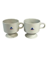 Delta Airlines Ceramic 3.25 &quot; Vintage ABCO Set Of 2 Cups Vintage Adverti... - £15.60 GBP