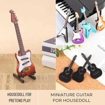 1 Pc Miniature Guitar Musical Instrument, Musical Decoration, Miniature ... - $8.00