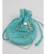 16&quot; Tiffany &amp; Co Bead Dog Chain Necklace 2.5mm beads in Sterling Silver - $179.00