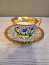 Meissen Hand Painted Floral Tea Cup and Saucer - $450.00