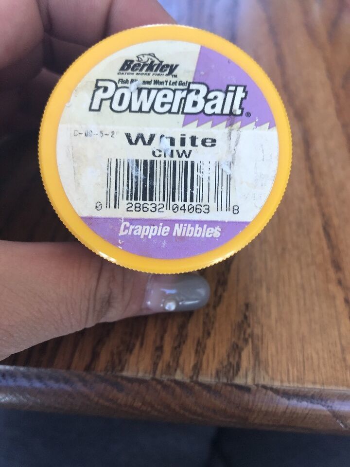 Berkley PowerBait White Crappie Nibbles .9oz Ships N 24h - $14.73