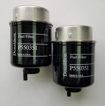 2 Donaldson P550351 Diesel Fuel Water Separator Filters  - £17.63 GBP