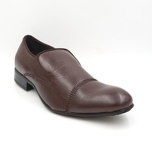 Adolfo S/Police-1 Men Slip On Cap Toe Loafers Size US 10 Brown - £11.67 GBP