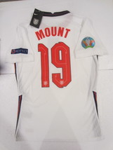 Mason Mount England 20/21 Euro Match Slim White Home Soccer Jersey 2020-2021 - £72.38 GBP