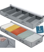 Under Bed Storage Containers, 2 Pack Under The Bed Bags With, 47.5X16X6In - $44.96