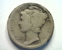 1917-S MERCURY DIME GOOD G NICE ORIGINAL COIN FROM BOBS COINS FAST SHIPMENT - £4.34 GBP