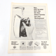 1964 Westinghouse Steam N Sprinkle Clothes Iron Allstate Print Ad 10.5x13.5 - £6.32 GBP