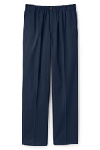 Lands End Uniform Boys 20, 32 Inseam, Iron Knee Active Chino Pants, Classic Navy - $17.99