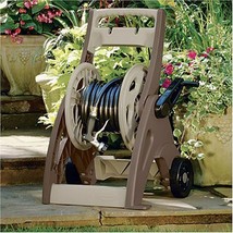 Garden Hose Reel Cart w/ Leader Hose 175-Feet Resin Wheeled Outdoor Hose... - $84.85