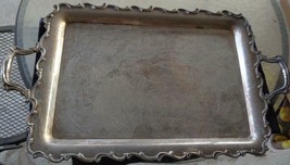 Vintage Webster Wilcox – Oneida - Silverplate Serving Tray – With Handles BEAUTY - £79.11 GBP