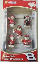 Trevco Nascar #8 Dale Earnhardt Jr Pit Crew Collectible Mini Ornaments NIP Set 5 - £15.68 GBP