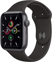 Apple Watch SE (GPS, 40mm) - Space Gray Aluminum Case with Black Sport B... - £304.75 GBP